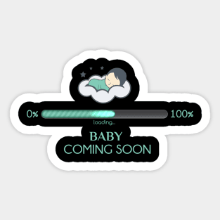 Baby coming soon Sticker